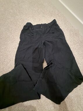 H&M Black Elastic Waist Cargo Pants